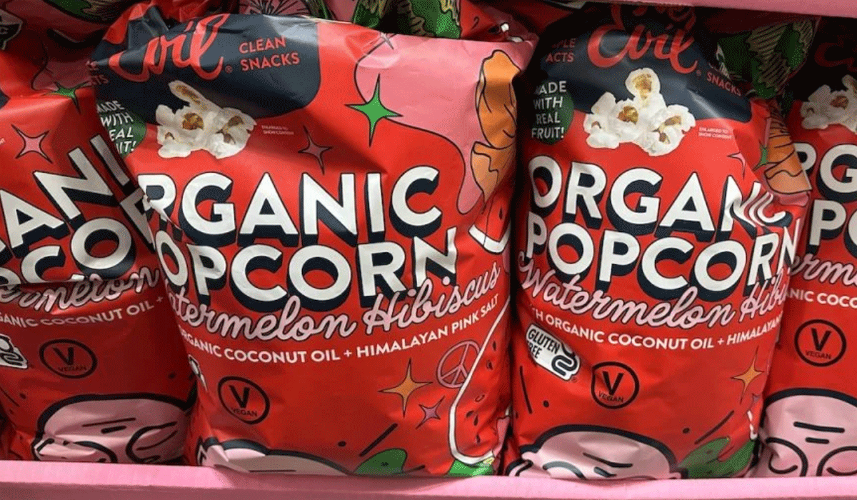 Reviews of New Food: Lesser Evil Watermelon Hibiscus Popcorn