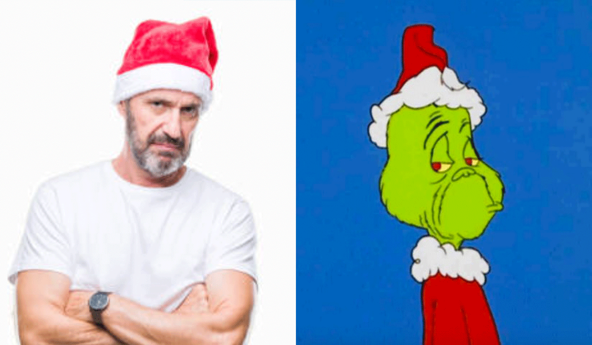 Is He the Grinch or Just a Gen-X Man at Christmas?
